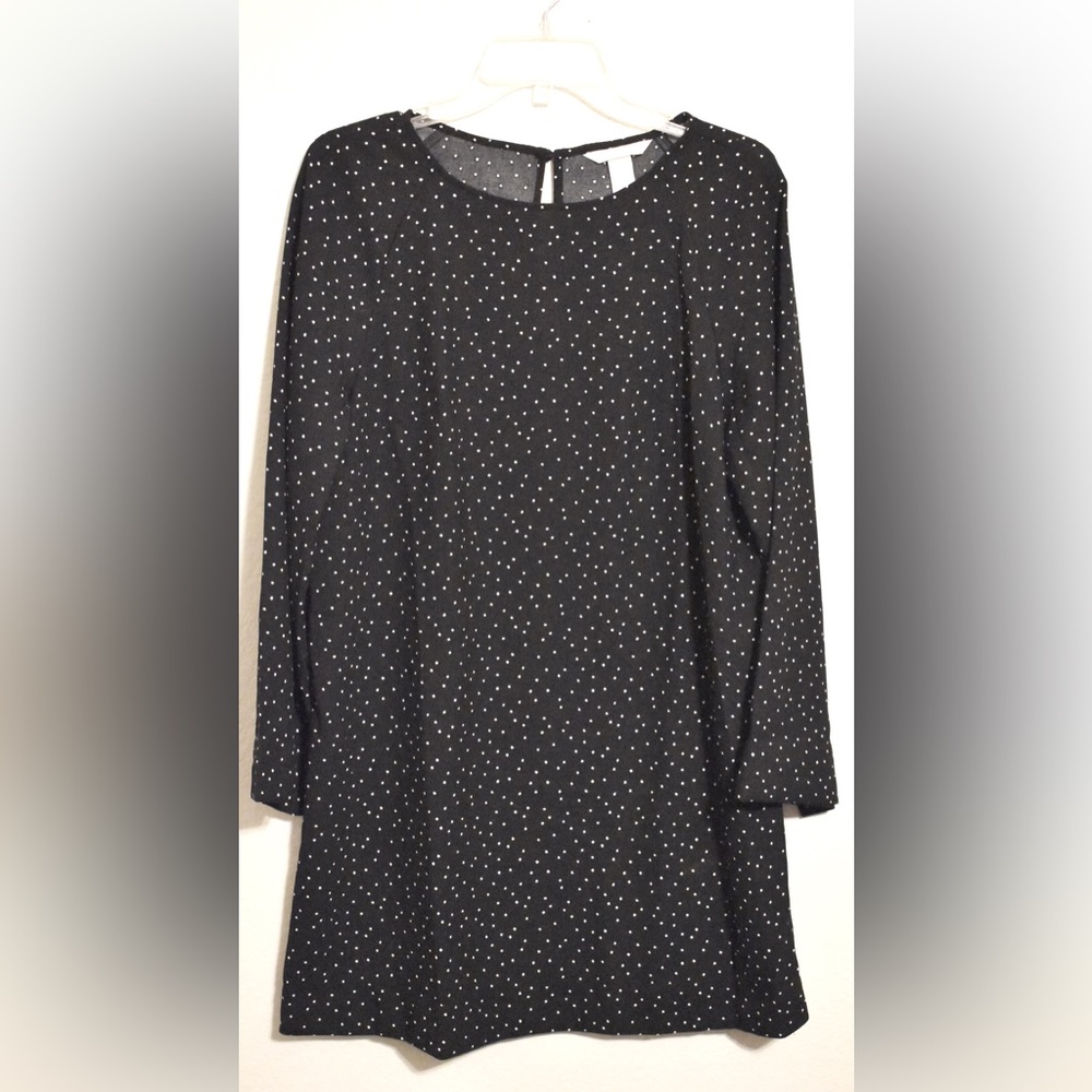 Black Polka Dot Shift Dress